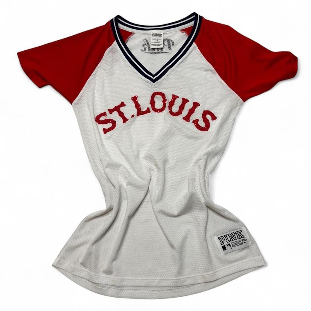 PINK Victorias Secret MLB Vintage Exclusive ST. Louis Mcbling Jersey Top Size S